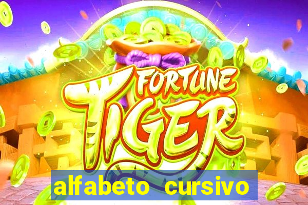 alfabeto cursivo para treinar caligrafia